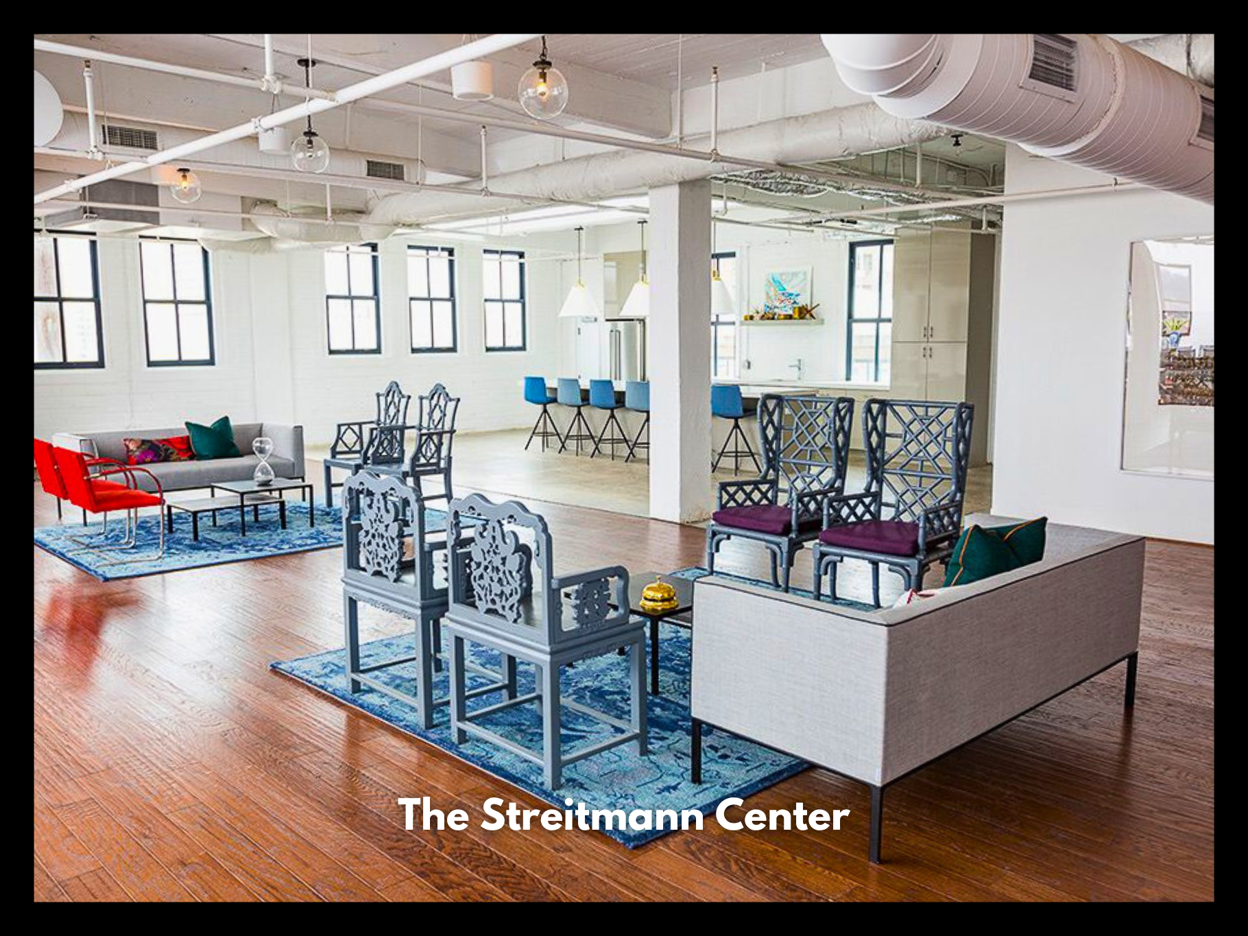 Interior space of The Streitmann Center commercial space