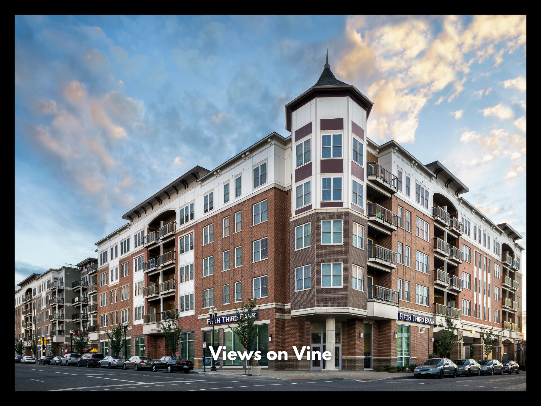 Exterior photo of commercial property Views on Vine